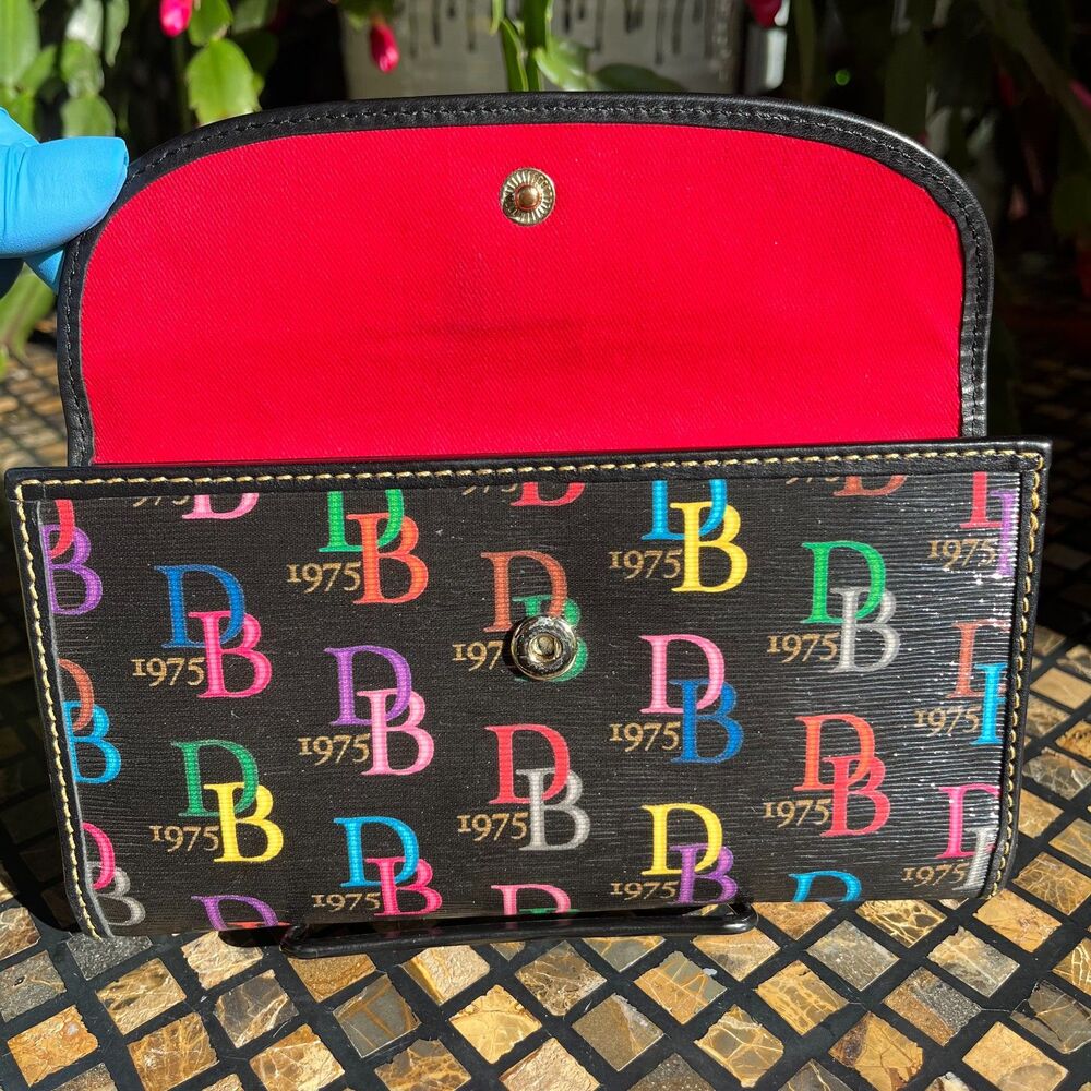Dooney & Bourke Retro Clutch Wallet Db 1975 Black… - image 3